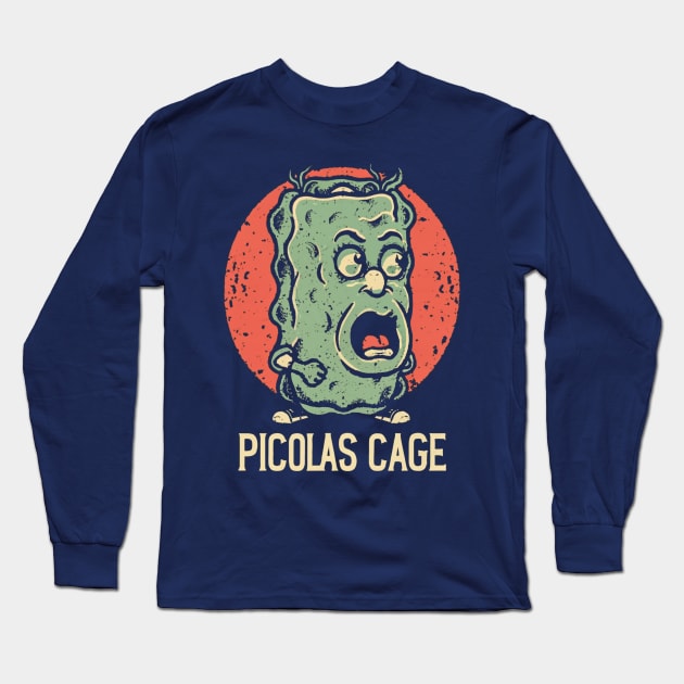 Picolas Cage Long Sleeve T-Shirt by Aldrvnd